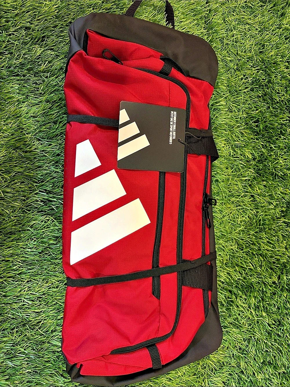 adidas Defender 5 Small Duffel Bag Red & Black NEW
